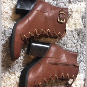 Brown booties